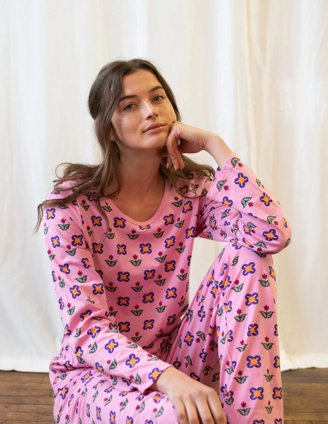 Women's Loose Fit Cotton Pajamas