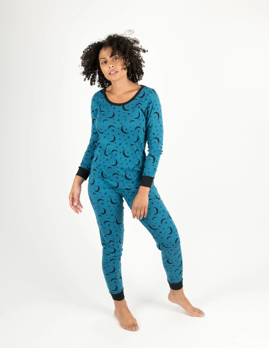 Women's Moon Cotton Pajamas
