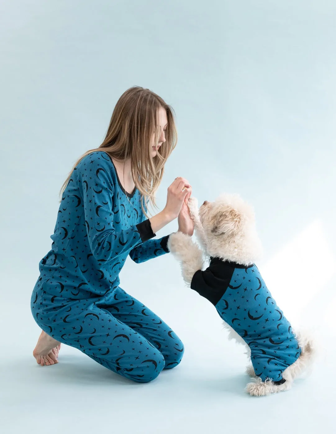 Women's Moon Cotton Pajamas