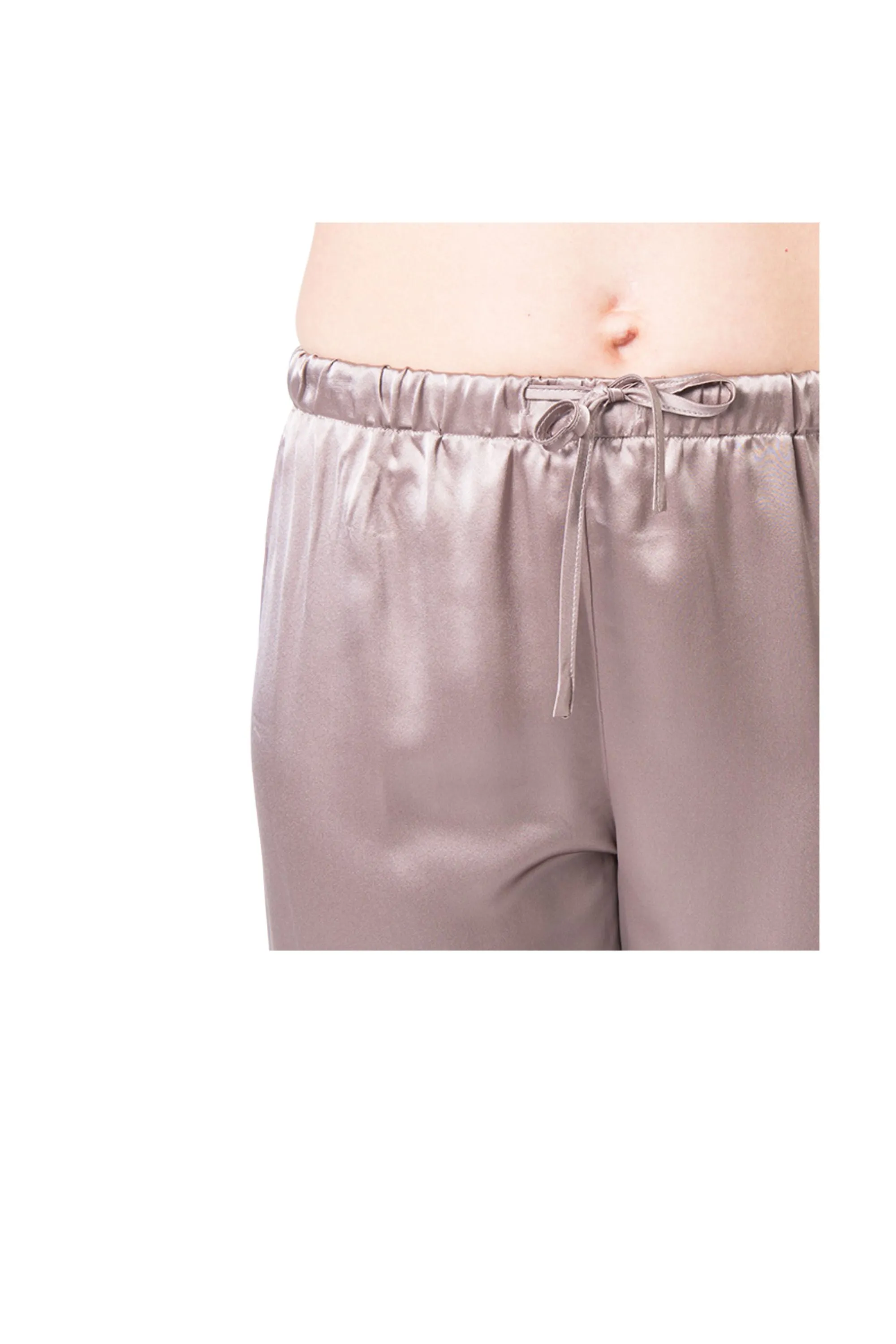Women's  Mulberry Silk Pajama Set Taupe