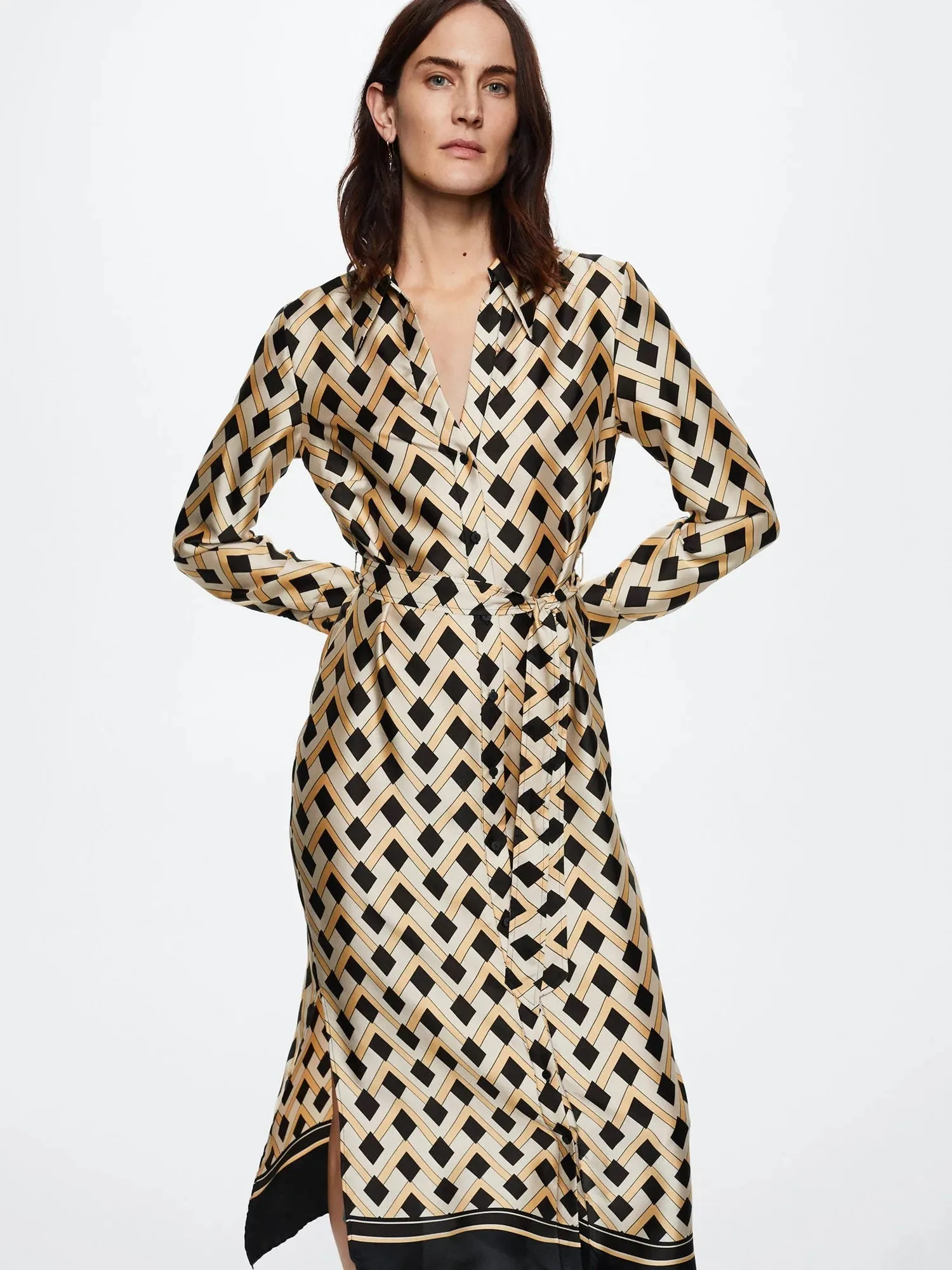 Women's  Multi Color Silk Dresses - BlackBeads