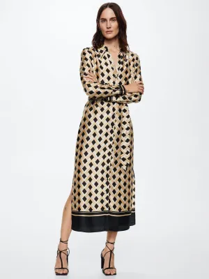 Women's  Multi Color Silk Dresses - BlackBeads