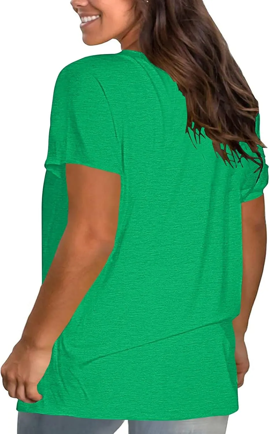 Women's Oversized Cotton Tops Casual Short Sleeve T-Shirts Crew Neck Solid Pullover Loose Fit Tees Summer Fashion 2025