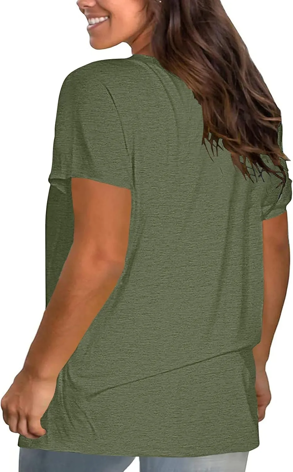 Women's Oversized Cotton Tops Casual Short Sleeve T-Shirts Crew Neck Solid Pullover Loose Fit Tees Summer Fashion 2025