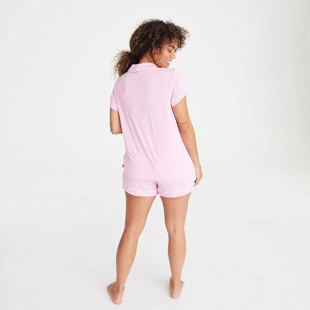 women's peony modal magnetic classic with a twist short sleeve pajama set