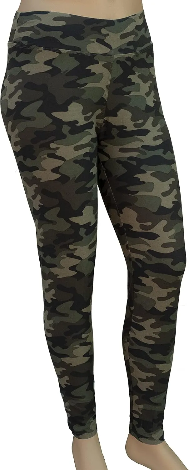 Women's Plus Size Comfy Stretch Ankle Length Leggings Yoga Stretch Pants