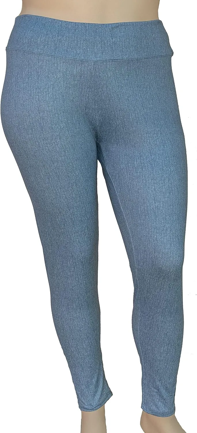 Women's Plus Size Comfy Stretch Ankle Length Leggings Yoga Stretch Pants