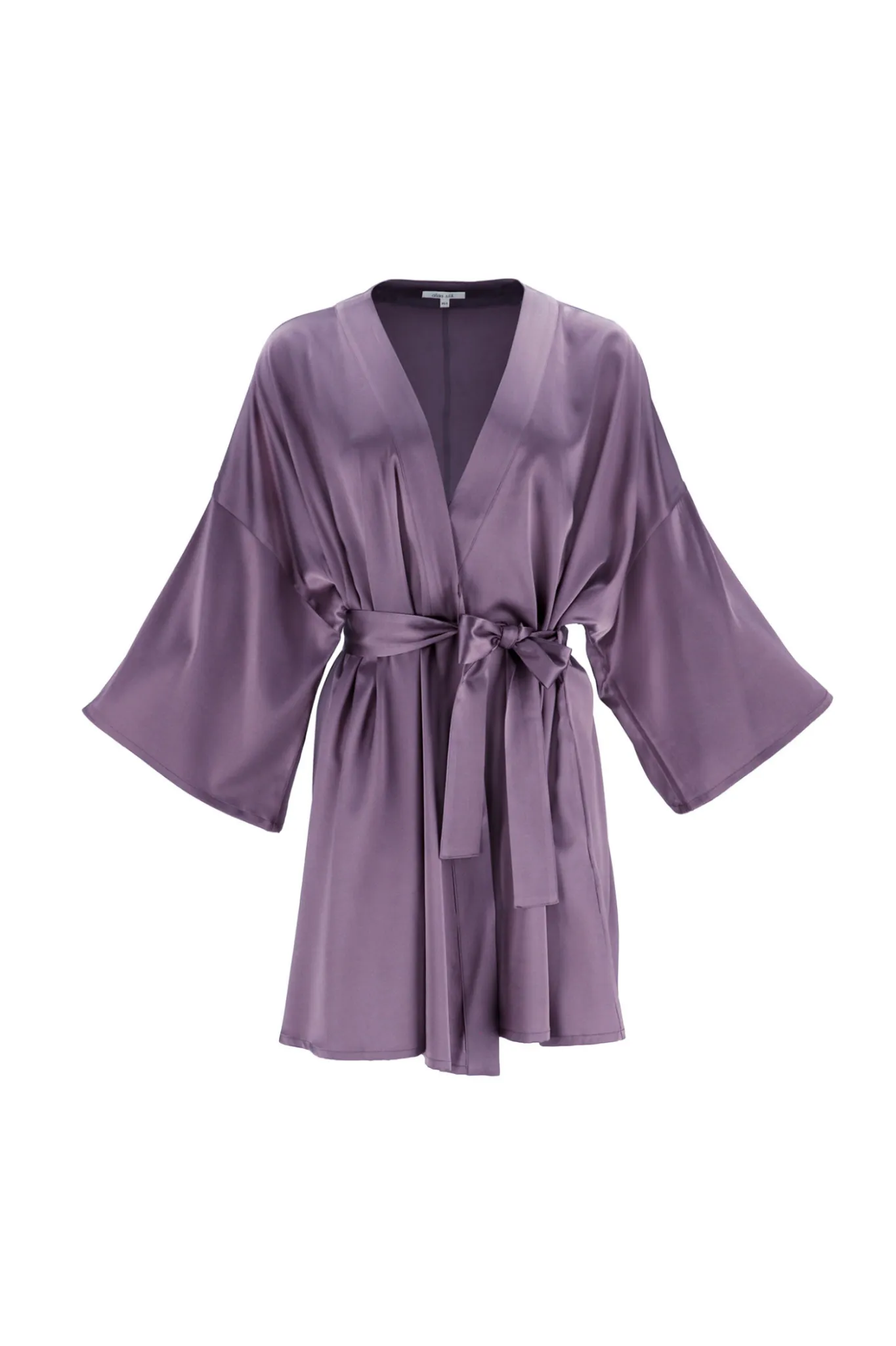 Women's Silk Dressing Gown 'Muse' in Noble Purple
