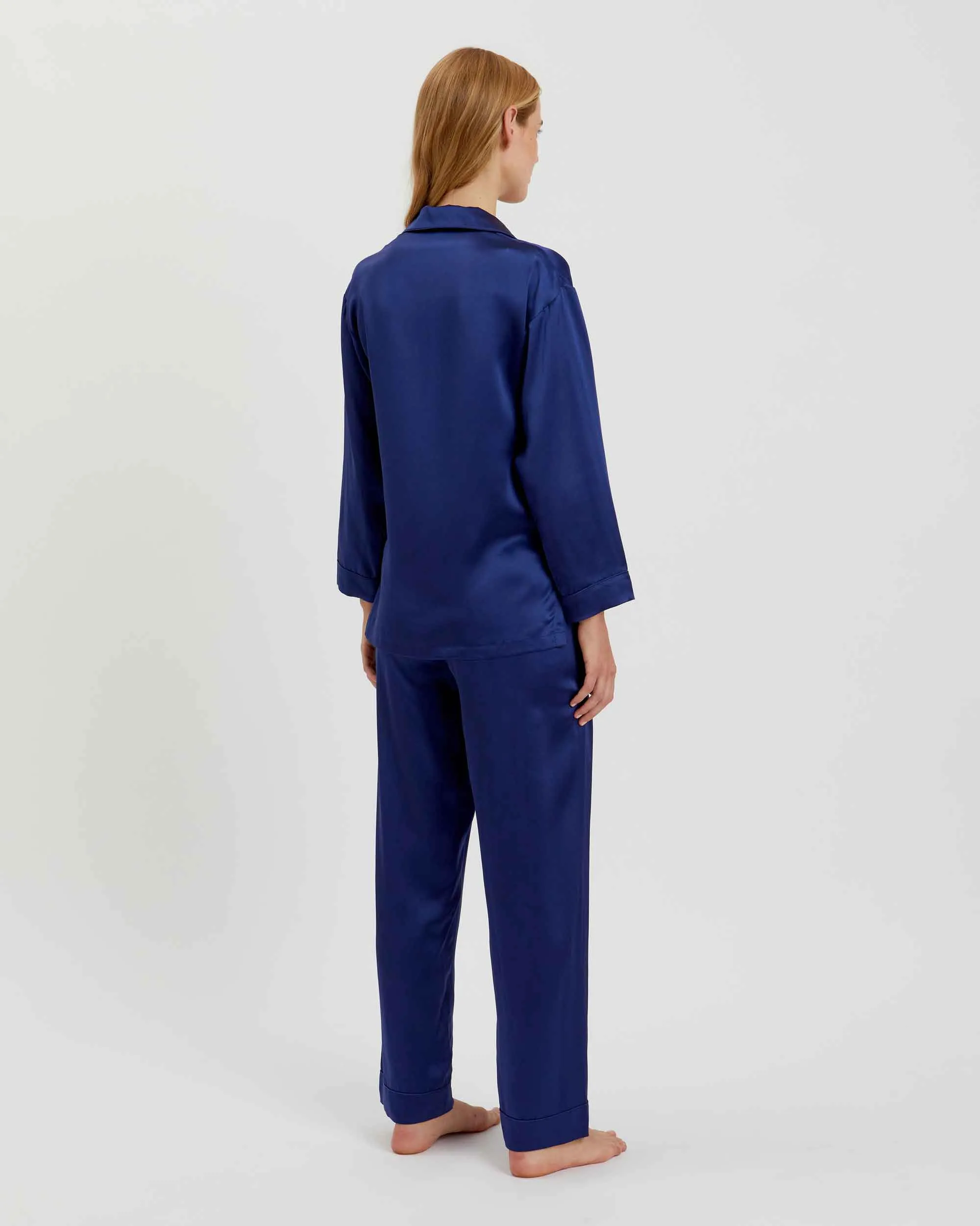 Women's Silk Pajamas - Midnight