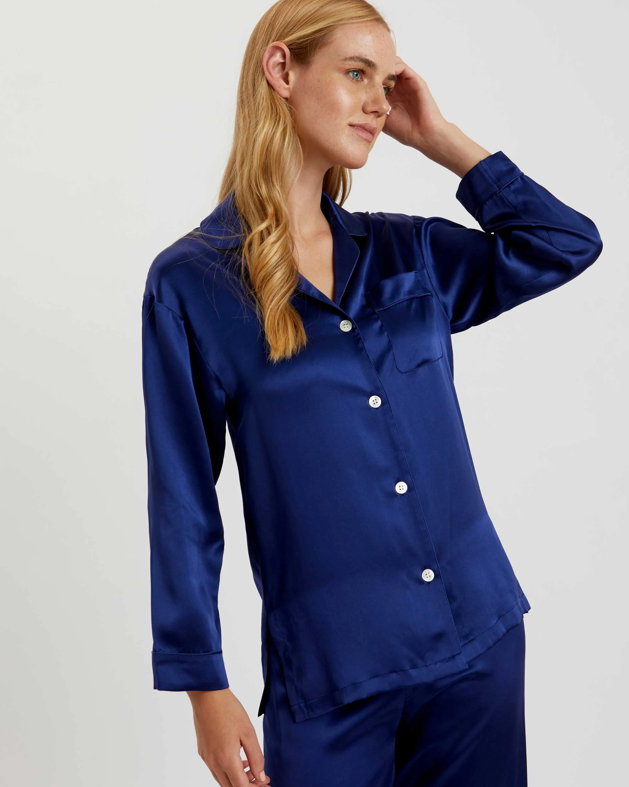 Women's Silk Pajamas - Midnight