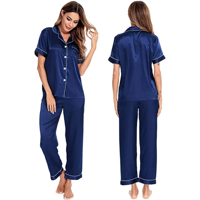Women's Silk Satin Two-Piece Sleepwear