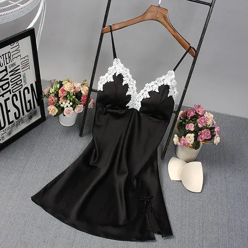 Women's Silk V-Neck Nightgown