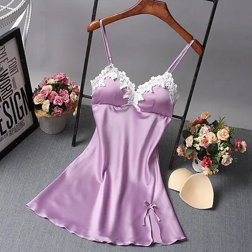 Women's Silk V-Neck Nightgown