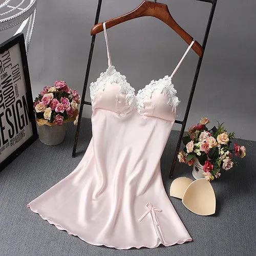 Women's Silk V-Neck Nightgown