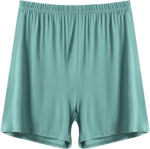 Women's Soft Modal Pajama Shorts Casual Elastic Waist Pj Bottoms Loose Comfy Summer Thin Boxer Sleepwear Lounge Shorts