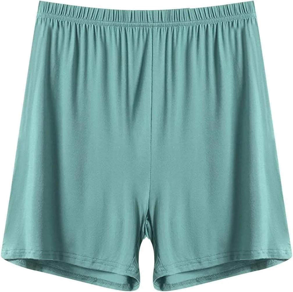 Women's Soft Modal Pajama Shorts Casual Elastic Waist Pj Bottoms Loose Comfy Summer Thin Boxer Sleepwear Lounge Shorts