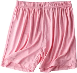 Women's Soft Modal Pajama Shorts Summer Thin Casual Elastic Waist Pj Bottoms Boxer Sleepwear Lounge Shorts
