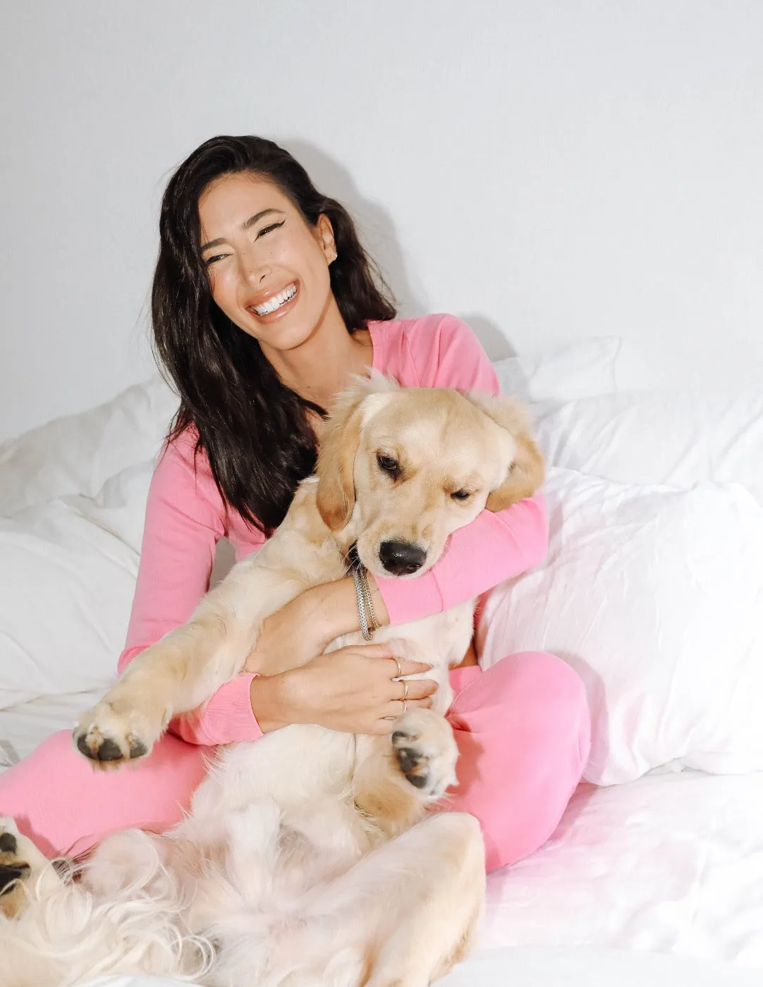 Women's Solid Pink Pajamas