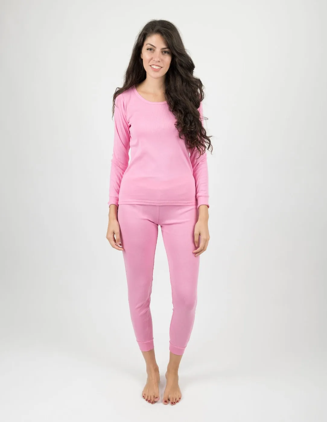 Women's Solid Pink Pajamas