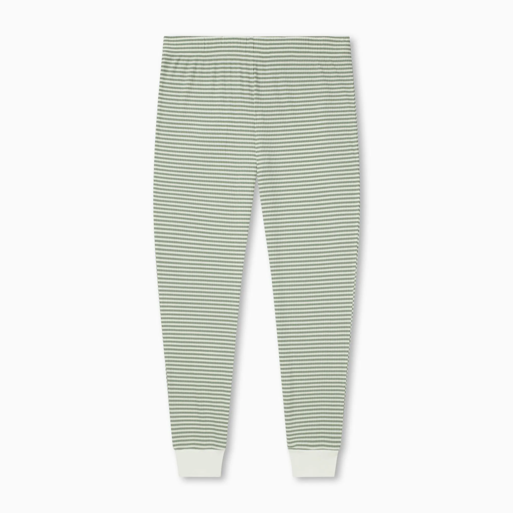 Women's Striped Ribbed Pajama Set