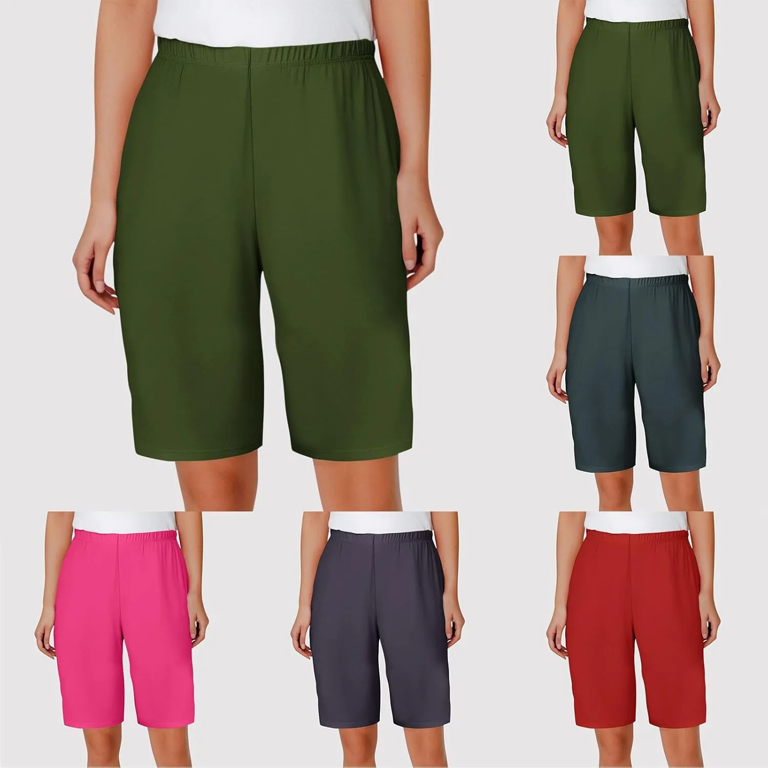 Women's Summer Loose Pajama Shorts Comfy Casual Elastic Waist Pj Bottoms Soft Sleepwear Lounge Bermuda Shorts