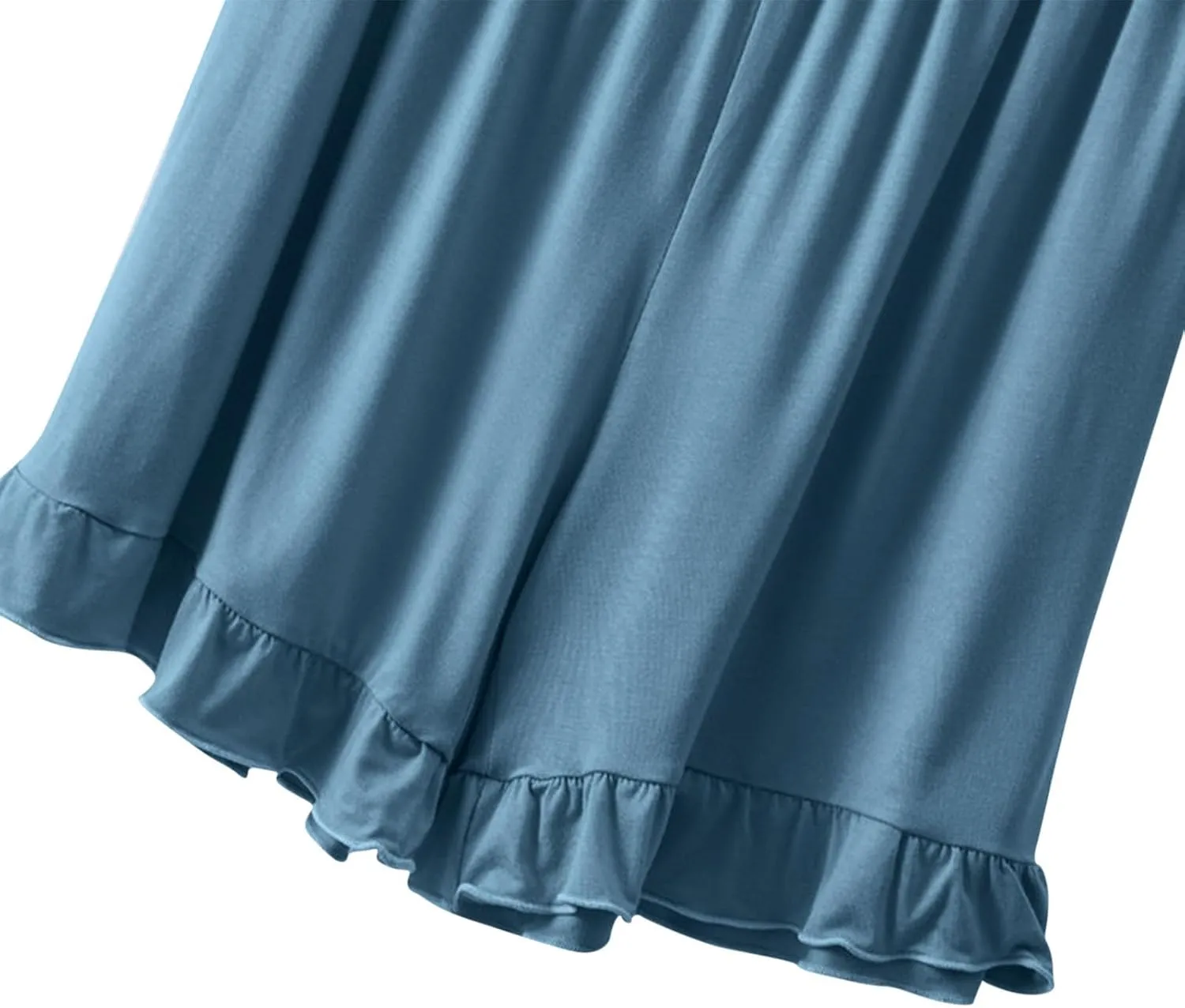 Womens Two Piece Pajamas Sets Plus Size Loungewear Soft Sleepwear Summer Ruffle Sleeve Pjs Tank Top Shorts Lounge Set