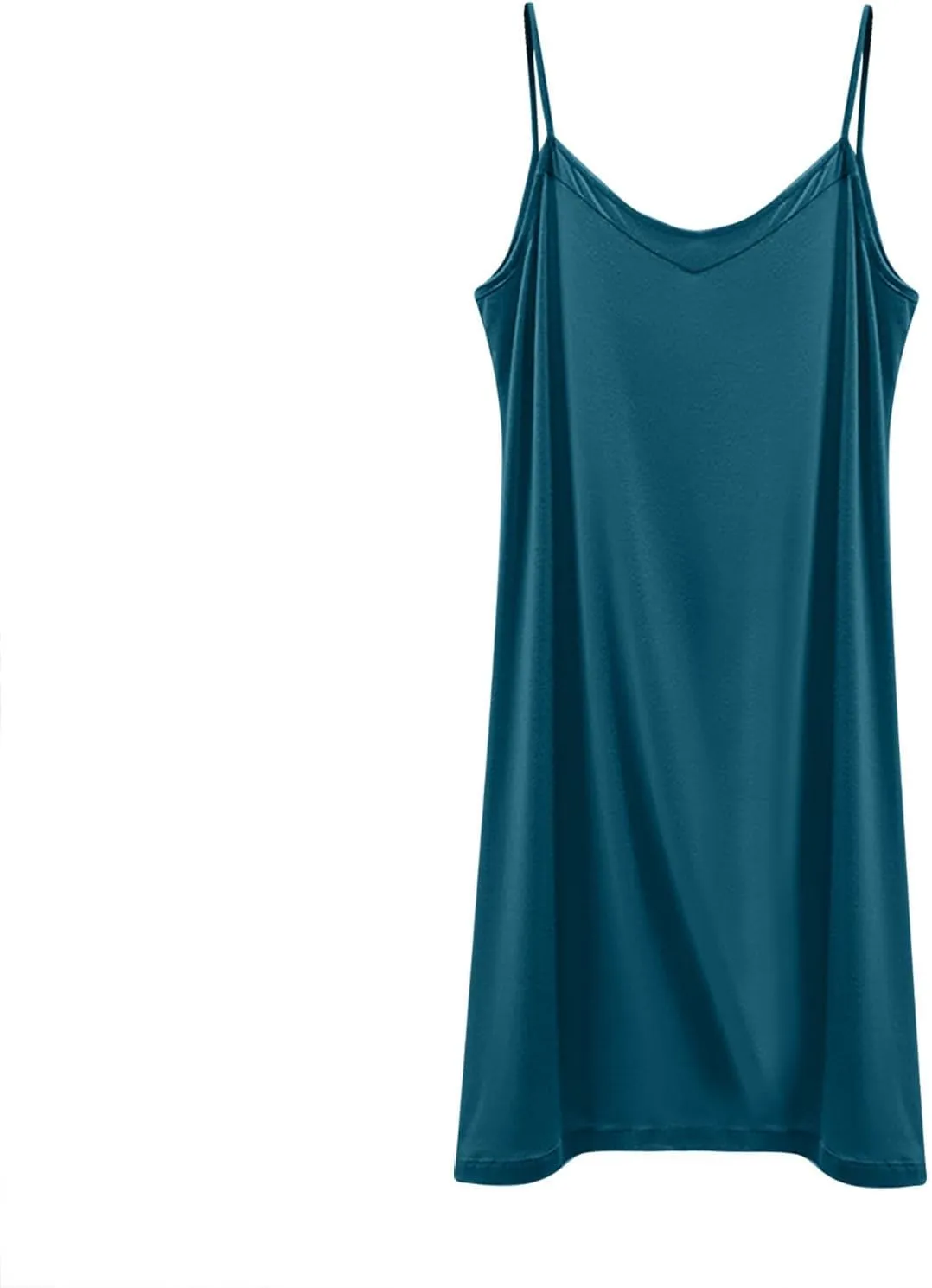 Women's V Neck Camisole Nightgown Loose Spaghetti Strap Sleeveless Soft Modal Summer Pajamas Nightdress Sleepwear