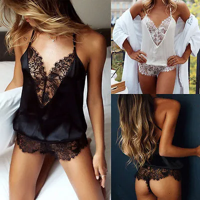 Women's V-Neck G-String Lingerie