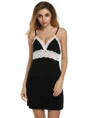 Women's V-Neck Lace Lingerie
