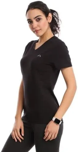 Womens V Neck Short Sleeve T-Shirt | Classic-Fit Ultra Soft Cotton Modal Stretch Vneck