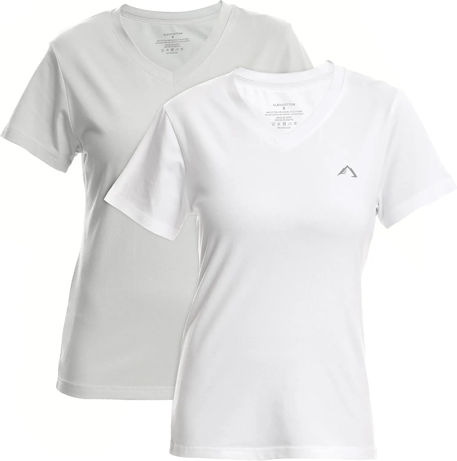Womens V Neck Short Sleeve T-Shirt | Classic-Fit Ultra Soft Cotton Modal Stretch Vneck