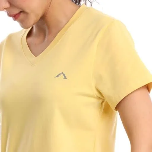 Womens V Neck Short Sleeve T-Shirt | Classic-Fit Ultra Soft Cotton Modal Stretch Vneck