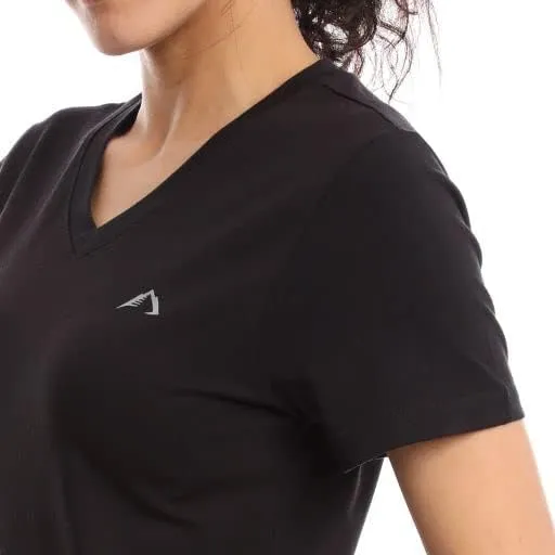 Womens V Neck Short Sleeve T-Shirt | Classic-Fit Ultra Soft Cotton Modal Stretch Vneck