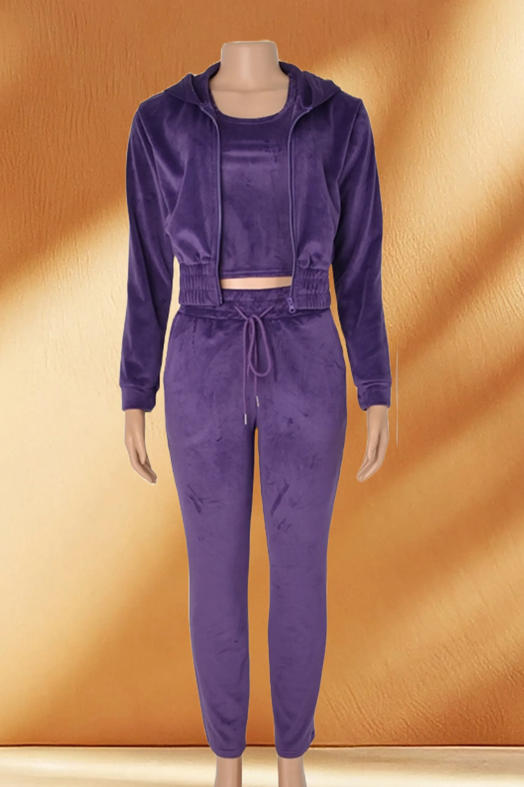 Women's Velvet 3 Piece Set