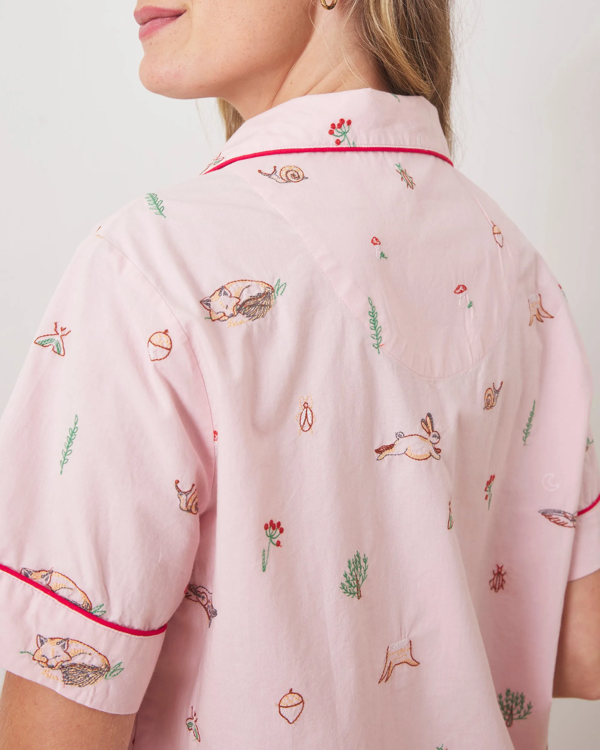 Woodland Storybook - Short PJ Set - Blush