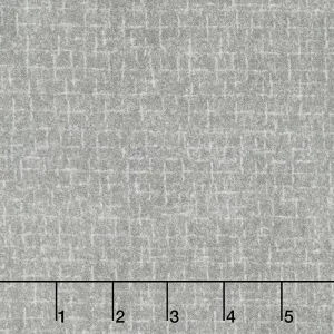 Woolies Flannel - Crosshatch Pewter Yardage