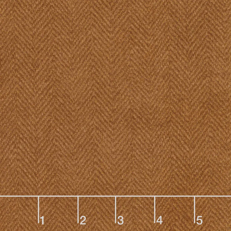 Woolies Flannel - Herringbone Orange Yardage