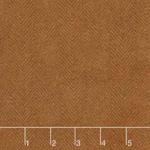 Woolies Flannel - Herringbone Orange Yardage