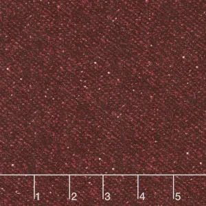 Woolies Flannel - Nubby Tweed Red Yardage