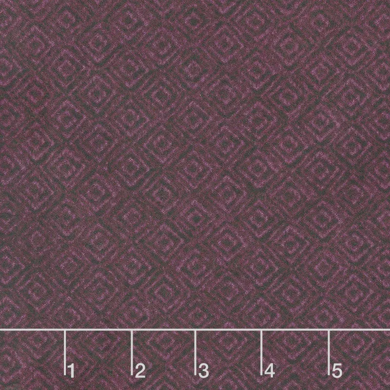 Woolies Flannel - On Point Deep Purple Yardage