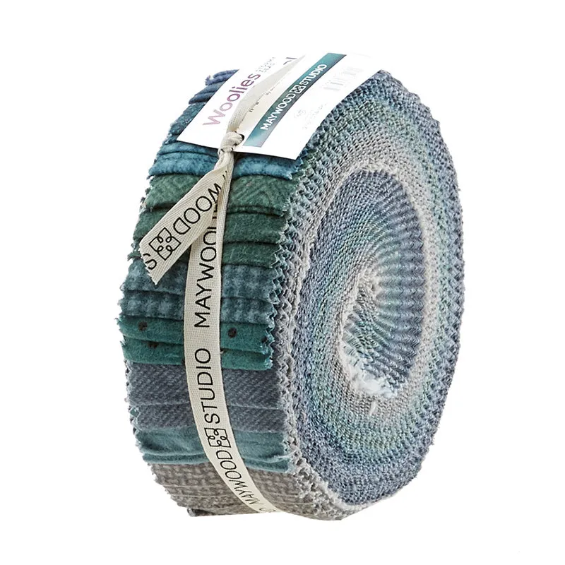 Woolies Flannel Stormy Seas 2.5" Strips
