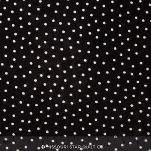 Woolies II Flannel - Polka Dots Black Yardage