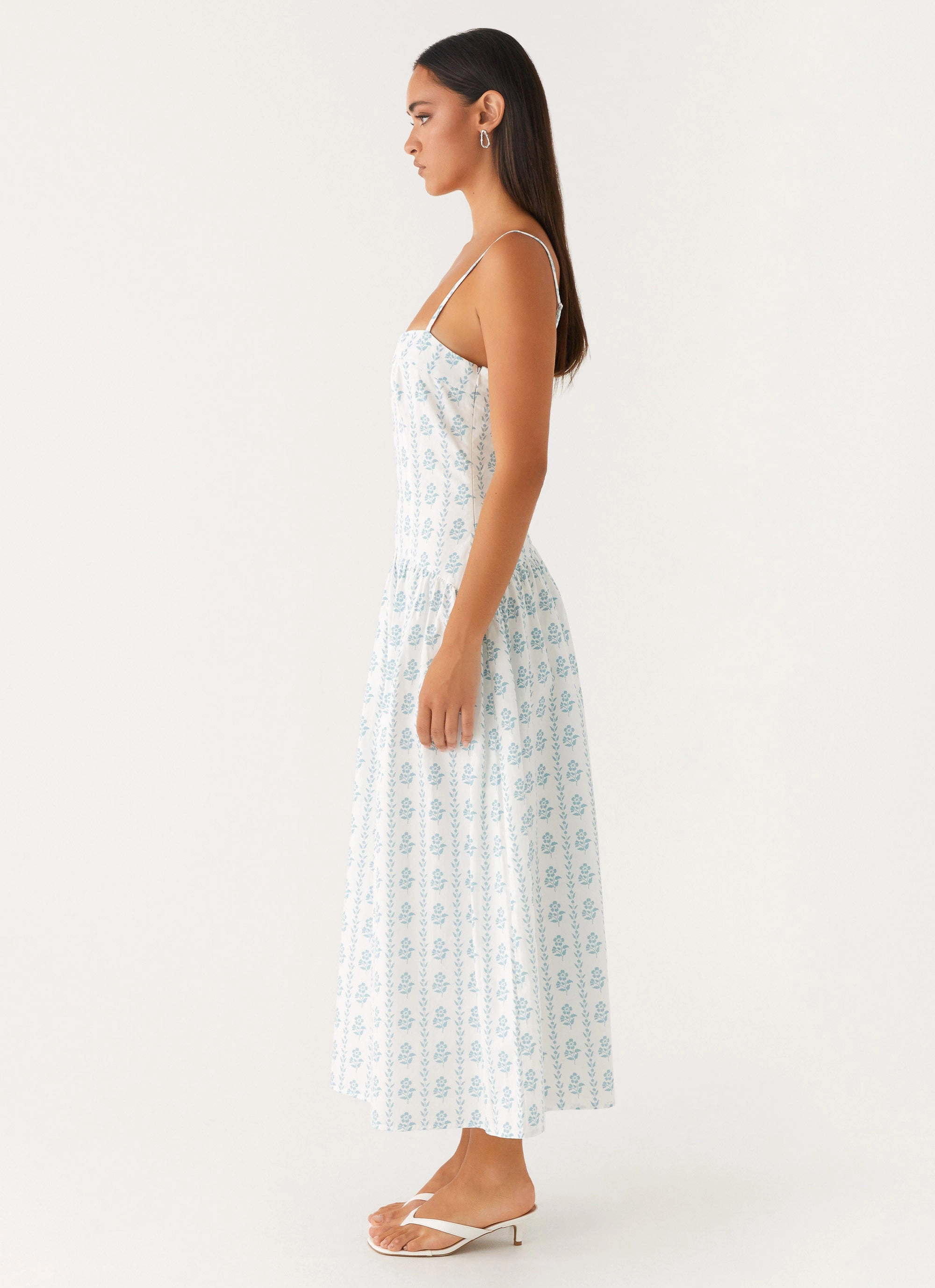 Gender Fluid Amelie Midi Dress - Sweet Daydream Print