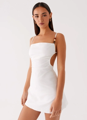 Marlon Mini Dress - White Bold Look Global Inspiration