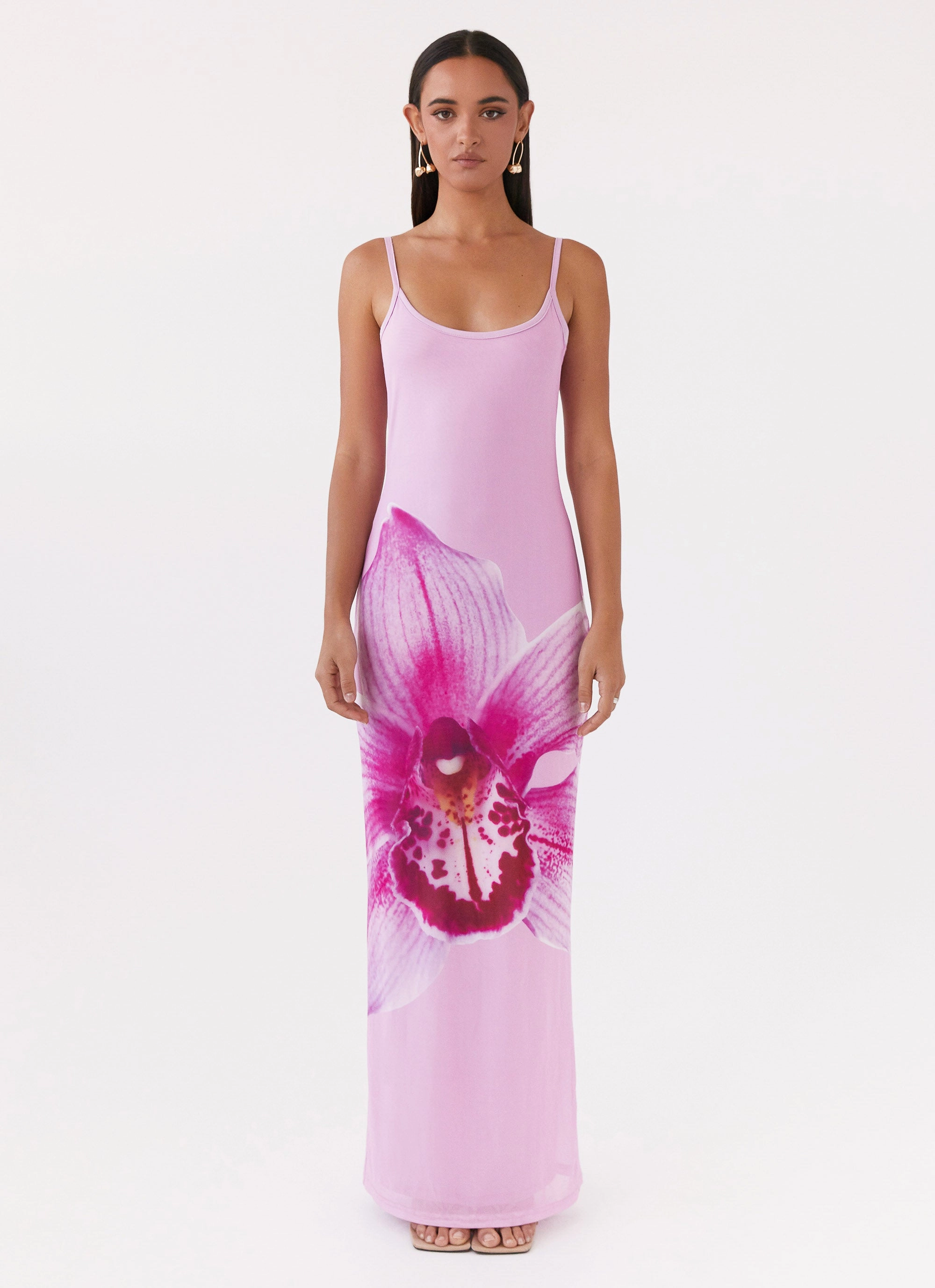 Bad News Mesh Maxi Dress - Pink Magnolia Work Appropriate