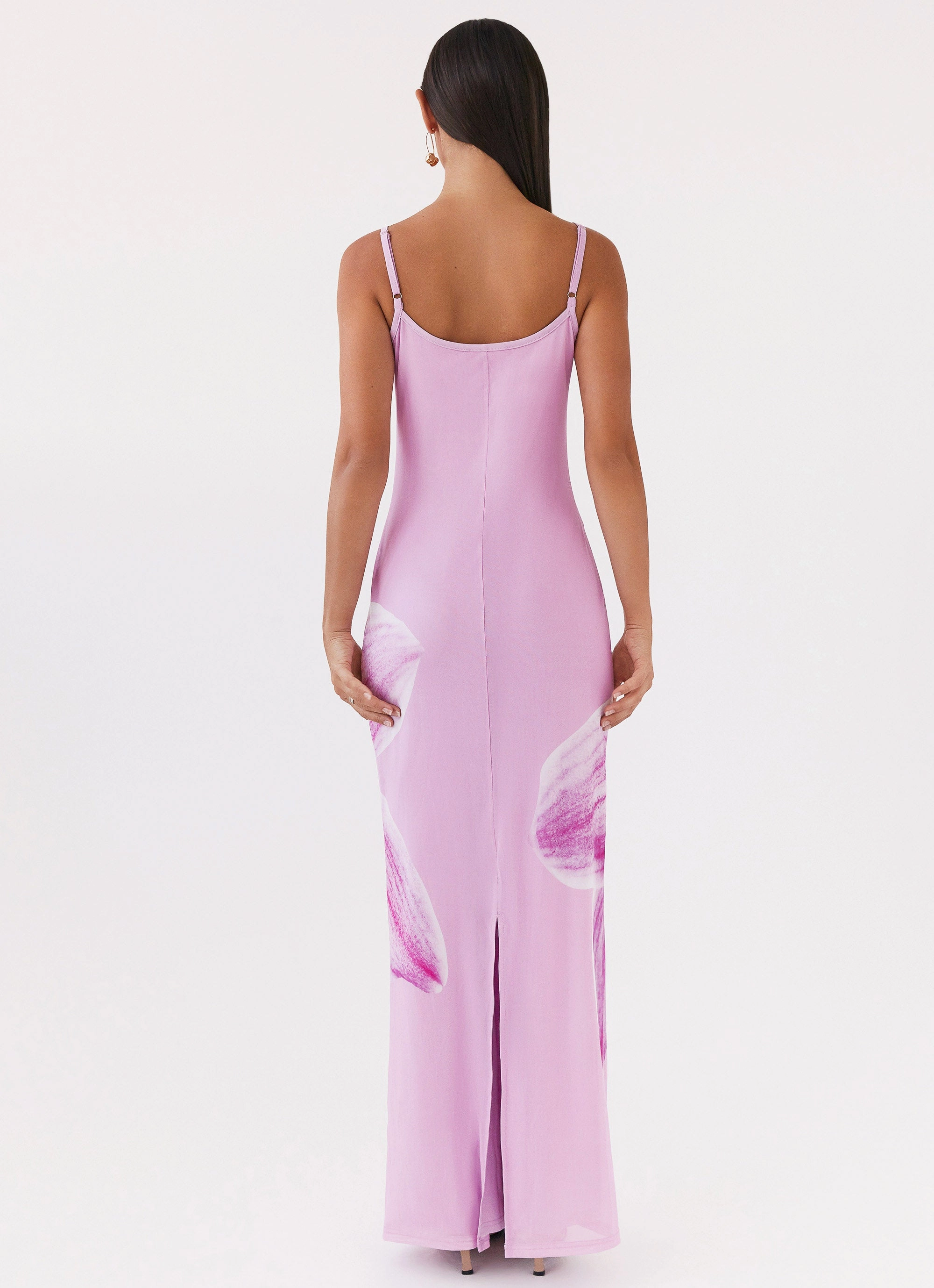 Inner Feel Bad News Mesh Maxi Dress - Pink Magnolia