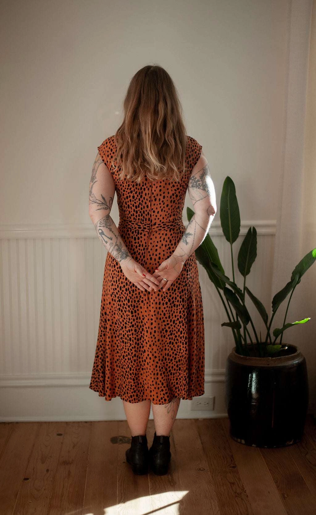 Xena Dress in Bam Bam Challis Ombre-Effect