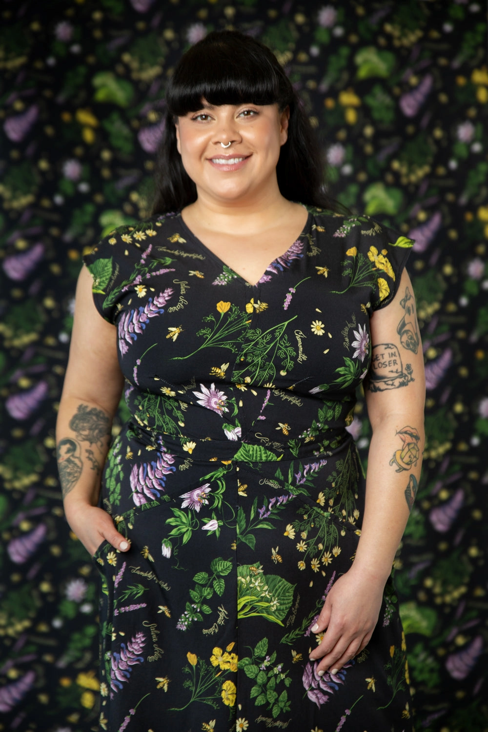 Refined fit Xena Dress in Ecovero Nervine