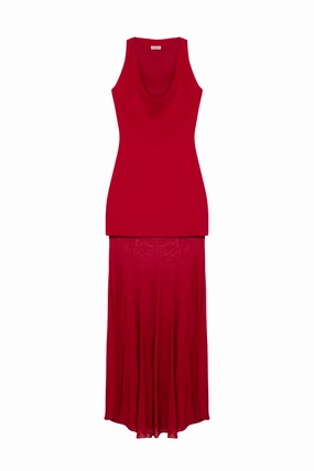 Xena Maxi Halter Dress Minimalist fit-and-flare Relaxed Wear