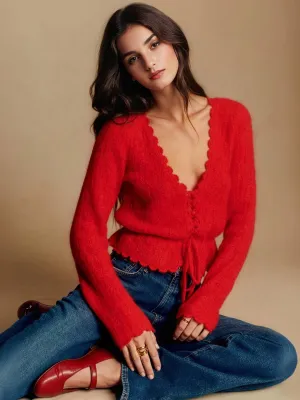 Yaretzi V-Neck Knit Top AllDaySoftness
